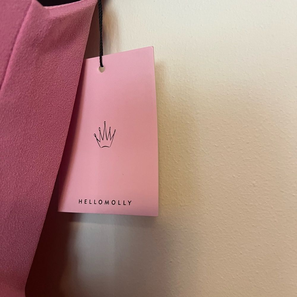 Hello Molly One-Shoulder Pink Dress - Picture 2 of 4